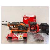 Ultimate Sanding Combo: RIDGID 6.5 Amp Corded 3x18 Belt Sander & Milwaukee M18 Cordless 5" Random Orbit Sander w/ Diablo Belts