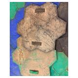 Lot of 14 Butterfield Color Fieldstone Rock Pattern Rigid Concrete Stamping Mats - Made in USA