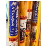 Heavy Duty MetalTech Baker-Style Rolling Scaffold System w/ Outriggers & Leveling Jacks.Two 4 foot sections, and three 6 foot section.