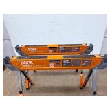Bora Speedhorse XT (Pair) Adjustable Height Sawhorses | 1,800 lb Capacity (Each) | Pro Grade