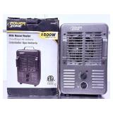 PowerZone BNS-15U3 1500W Deluxe Milk House Utility Heater - Durable Metal Housing
