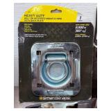 Heavy Duty Trailer Tie-Down D-Rings, CURT Coupler Lock, and Metal Spring Clamps.