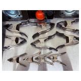 Heavy Duty Trailer Tie-Down D-Rings, CURT Coupler Lock, and Metal Spring Clamps.