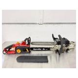Bundle Deal: Homelite 16" Electric Chainsaw & Craftsman 16" 36cc Gas Chainsaw