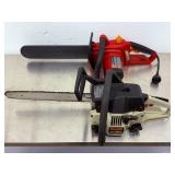 Bundle Deal: Homelite 16" Electric Chainsaw & Craftsman 16" 36cc Gas Chainsaw