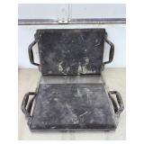 Lot of 3: Heavy-Duty Kneeling Pads for Concrete Work & Rolling Knee Dolly/Creeper