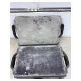 Lot of 3: Heavy-Duty Kneeling Pads for Concrete Work & Rolling Knee Dolly/Creeper