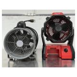 1. Compact 9" Comfort Zone PowrCurve Turbo Fan (Model CZHV101BK)2. Heavy-Duty Industrial High-Velocity Floor Blower Fan (All-Metal Build)3. Milwaukee M18 Cordless/Corded Jobsite Fan (Tool Only, Model 