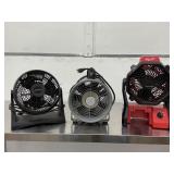 1. Compact 9" Comfort Zone PowrCurve Turbo Fan (Model CZHV101BK)2. Heavy-Duty Industrial High-Velocity Floor Blower Fan (All-Metal Build)3. Milwaukee M18 Cordless/Corded Jobsite Fan (Tool Only, Model 