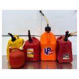 Lot of 5 Used Gas Cans & VP Racing 5.5-Gal Utility Jugs - Midwest Can Included