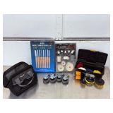 Wente 8-Piece Wood Turning Chisel Set:14 Pc. Aluminum Polishing Kit:Anvil 10-inch Tool Bag: A durable, water-resistant bag with multiple pockets and a full zipper for easy organization and transport o