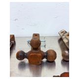 Lot of Used Heavy-Duty Equipment: Three Trailer Hitches (Fixed & Tri-Ball & Adjustable)And a 18 inch pipe wrench and a 24 inch pipe wrench.