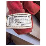 TWO HEAVY DUTY 20 FT Red Polyester Endless Round Lifting Sling 26,400 LBS Basket Capacity