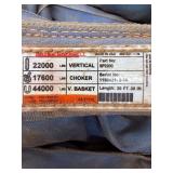 HAIN & CABLE 22000lb Vertical Capacity 20ft Polyester Round Lifting Slings (Set of 2)