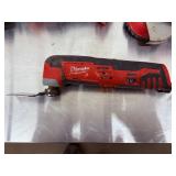 Large Lot: 6 Power Tools - Milwaukee M18/M12 & Black & Decker Circular Saws, Grinders, Multi-Tool.