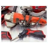 Large Lot: 6 Power Tools - Milwaukee M18/M12 & Black & Decker Circular Saws, Grinders, Multi-Tool.