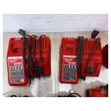 Massive Milwaukee M12 M18 Lot: Multi-Voltage Chargers, M18 TOP-OFF 175W Power Supply & Tool Organizers