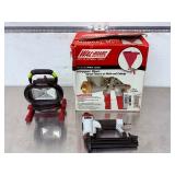 Home Improvement Tool Bundle: Wal-Board Texture Gun, Husky LED Work Light, and 2-in-1 Nailer/Stapler