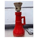 20-ton capacity mechanical screw jack. Two Torin Big Red 3 Ton Steel Jack Stands. And accessories and tool bank