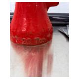 20-ton capacity mechanical screw jack. Two Torin Big Red 3 Ton Steel Jack Stands. And accessories and tool bank