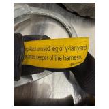 Industrial Safety Equipment Bundle: 5-Buckle Rubber Overshoes, Fall Protection Lanyard, & Air Hose