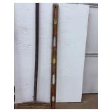 Contractor Tool Lot: 8-Piece Assortment of Shovels, Levels, Rakes, Brooms, and Scrapers