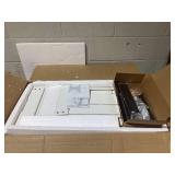 Costway Modern Vertical 5-Drawer Mobile Chest with Door 5 Casters