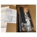 Costway Modern Vertical 5-Drawer Mobile Chest with Door 5 Casters