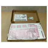 Badger Basket Doll Bunk Bed with Bedding, Ladder, and Free Personalized Kit - Fits Dolls Up to 22 Inches - Ideal for Girl Dolls and Baby Dolls for Pretend Play - White/Pink