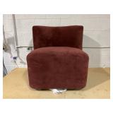 Skyline Furniture Taylor Swivel Chair: Cotton Upholstery, No Assembly Required