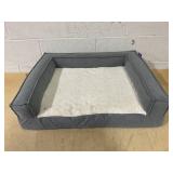 Boots & Barkley 3-Sided Bolster Dog Bed - M 28 Inches (L), 4.68 Inches (H) x 23 Inches (W)