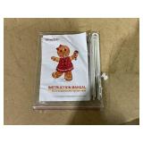 Starfree 42-in Freestanding Gingerbread man Yard decoration with White LED Lights