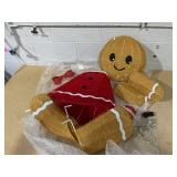 Starfree 42-in Freestanding Gingerbread man Yard decoration with White LED Lights