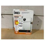 DREO 1500W Smart Wall Mount Ceramic Heater, Furnace, w/Remote 30° Oscillation, Adj Thermostat, Remote, Bedroom, Office, White Model 517S