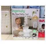 LOT OF Toddler Huggies Diapers Size 4, Little Swimmers Size 5-6, Ingenuity My Size Potty Pro