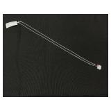 Hello Kitty Crystal & Enamel Pendant Necklace in Sterling Silver, 16"+ 2" extender