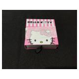 Hello Kitty Crystal & Enamel Pendant Necklace in Sterling Silver, 16"+ 2" extender