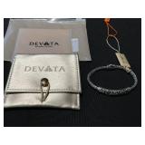 Bali Filigree Chain Bracelet Size: M/7.5" 925 Sterling Silver and Solid 18K Gold Accents Made In Bali