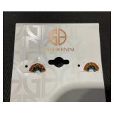 Giani Bernini Crystal Rainbow Stud Earrings in Sterling Silver
