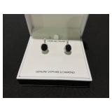 MCYS Sapphire (6 ct. t.w.) and Diamond Accent Drop Earrings in Sterling Silver