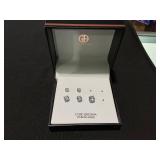 GIANI BERNINI Cubic Zirconia Sterling Silver Stud Earring Set (Missing 1 Earring & 1 Set)