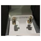 MCYS 18K Gold Over Brass Hoop Earrings