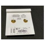 kate spade new york Gold-Tone Stone Heart Stud Earrings