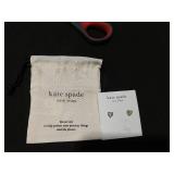 kate spade new york Gold-Tone Stone Heart Stud Earrings