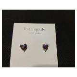 kate spade new york Gold-Tone Stone Heart Stud Earrings