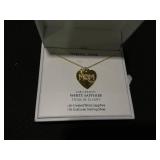 MCYS 18k Gold Over Sterling Silver Lab Created White Sapphire Stone Of Clarity Mom Necklace