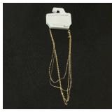 Sterling Forever 14K Gold Plated Necklace 15-17"