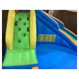 Doctor Dolphin Inflatable Water Slide,Giant Water Slides for Kids Backyard with Climbing Wall Plash Pool, Water Bounce House with Slide, Inflatable Water Park (Slightly Used, Missing Air Blower, Carry