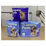 LOT OF 3 up&up Dog Training Pads (Heavy Duty - 25 count, Reg 50 count, Reg 100 count, Large)