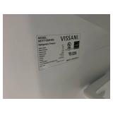Vissani 18.1 cu. ft. Top Freezer Refrigerator with Adjustable Glass Shelving in White, Garage Ready Model # MDTF18WHR5 (Minor Transit Damage, See Photos)